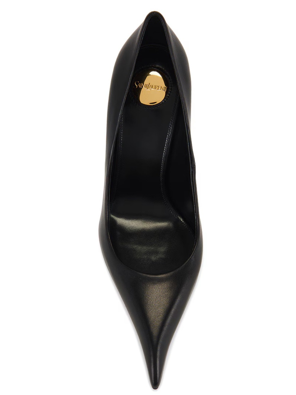 SAINT LAURENT Classic Women's Pointed Toe High Heel Pumps in Black - Picture 9 of 17
